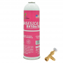 1 Botella Gas Ecologico Gasesica V3 + valvula sustituto de R410A y R32