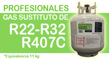 Gas refrigerante Ecológico R22 R32 R407C