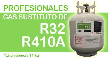 Gas refrigerante Ecológico R410A R32