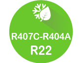 Gas refrigerante R22 R407C R404a